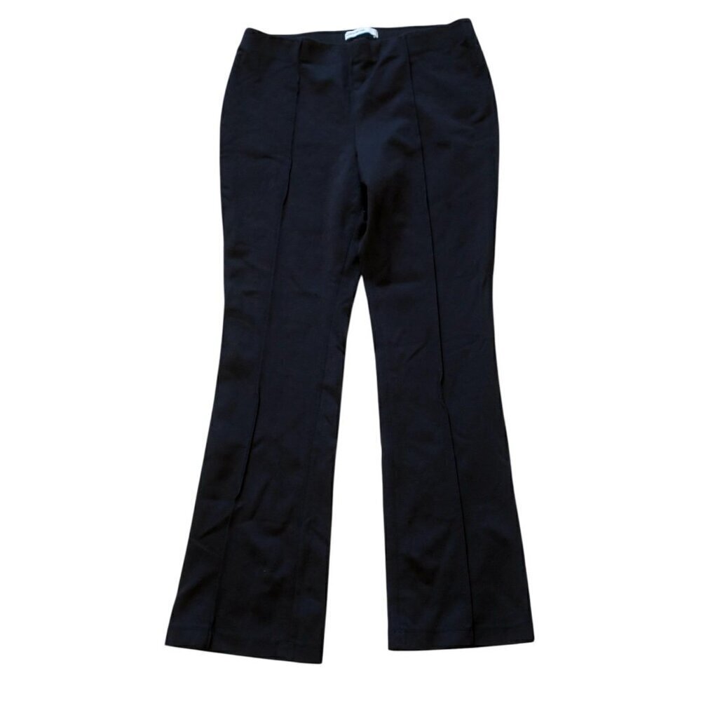 Elizabeth And James Black Flare Pull-on Rayon Blend Comfy Pants Women's Large